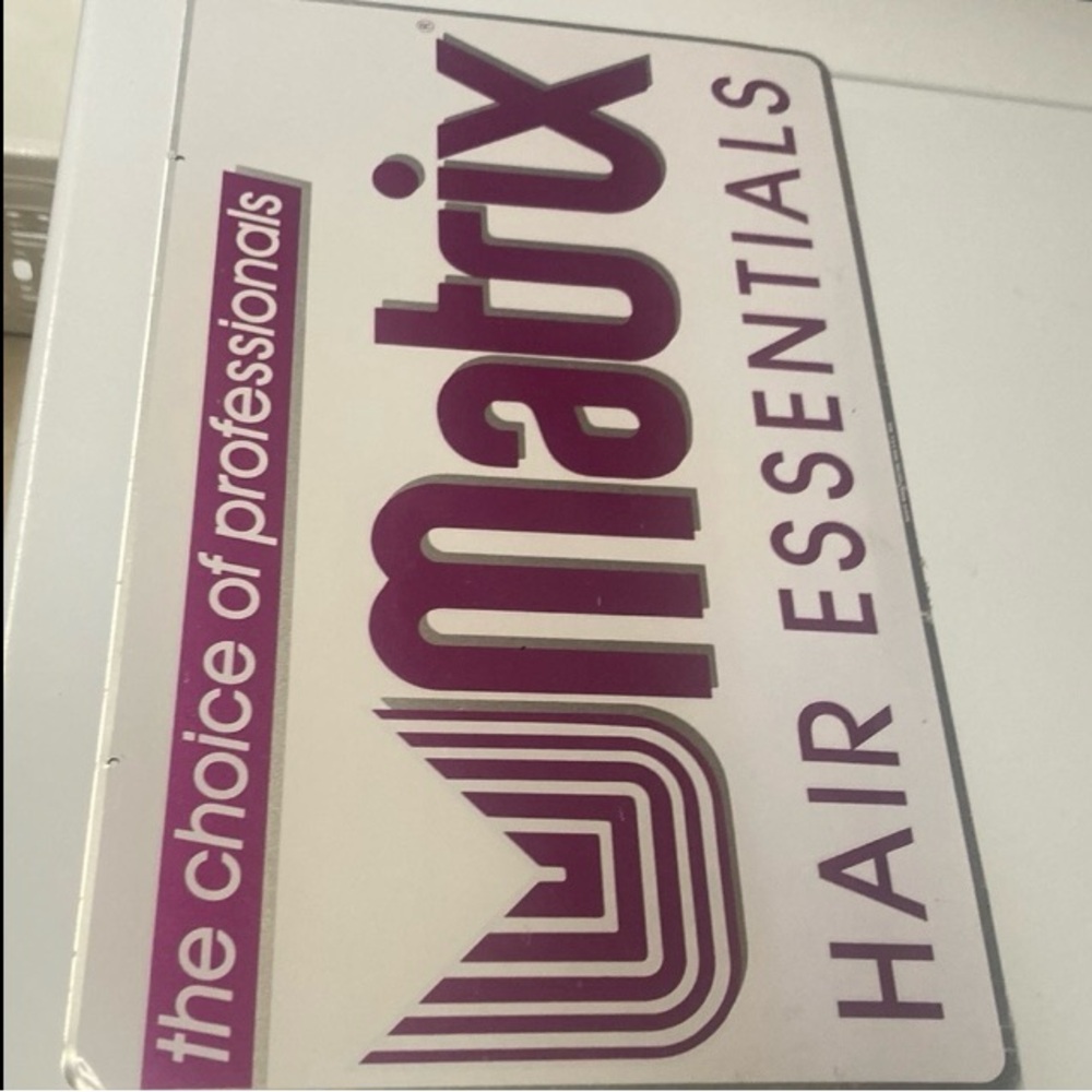 Vintage Matrix Hair Essentials 2 Sided Sign